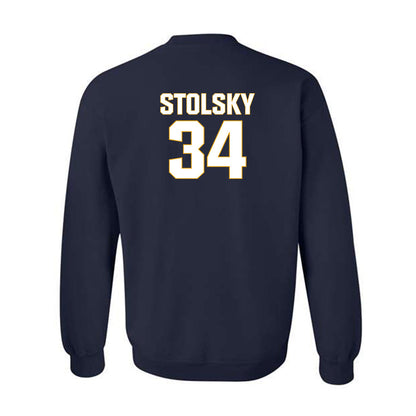 West Virginia - NCAA Football : Tyler Stolsky - Fashion Shersey Crewneck Sweatshirt-1