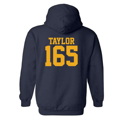 West Virginia - NCAA Wrestling : Shawn Taylor - Fashion Shersey Hooded Sweatshirt-1