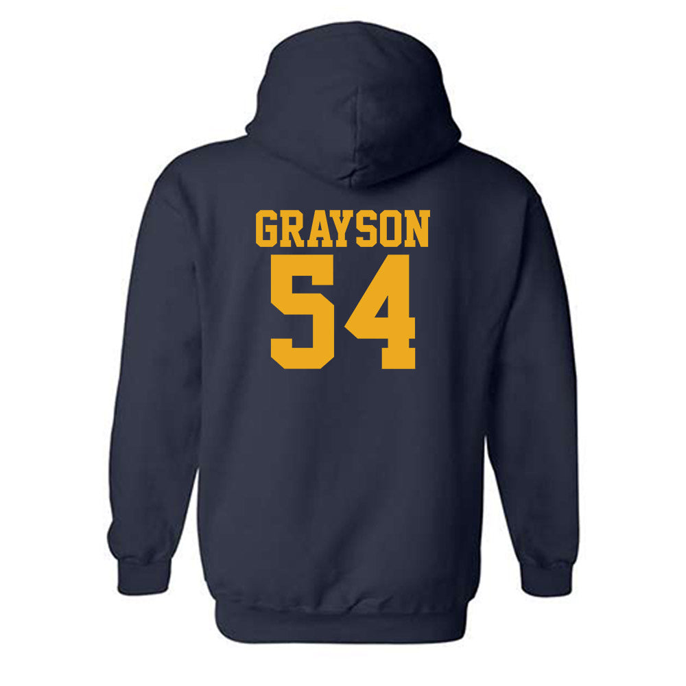 West Virginia - NCAA Football : Amare Grayson - Fashion Shersey Hooded Sweatshirt-1