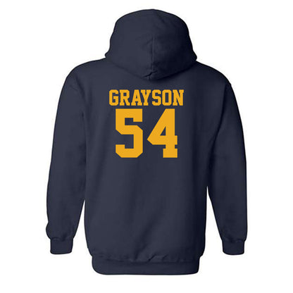 West Virginia - NCAA Football : Amare Grayson - Fashion Shersey Hooded Sweatshirt-1