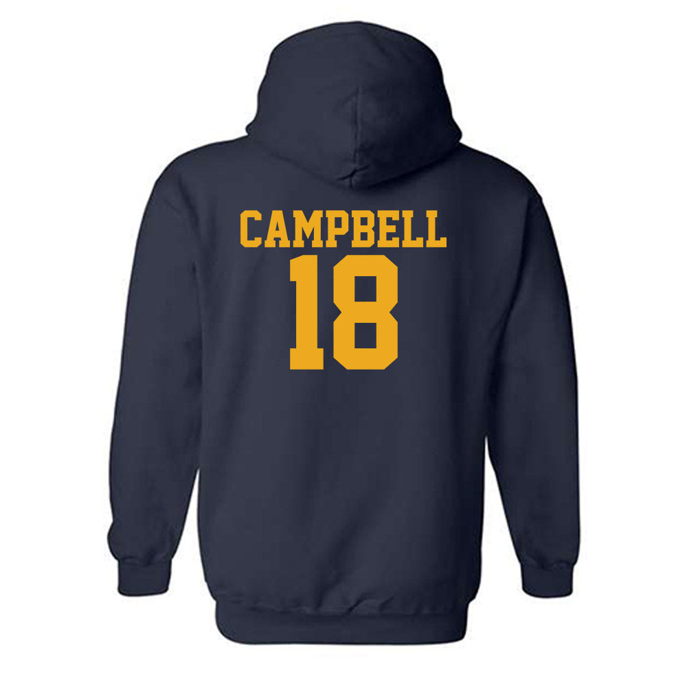 West Virginia - NCAA Football : Ezekiel Campbell - Fashion Shersey Hooded Sweatshirt-1