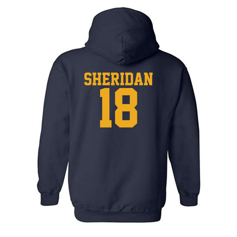 West Virginia - NCAA Women's Volleyball : Trinity Sheridan - Fashion Shersey Hooded Sweatshirt-1