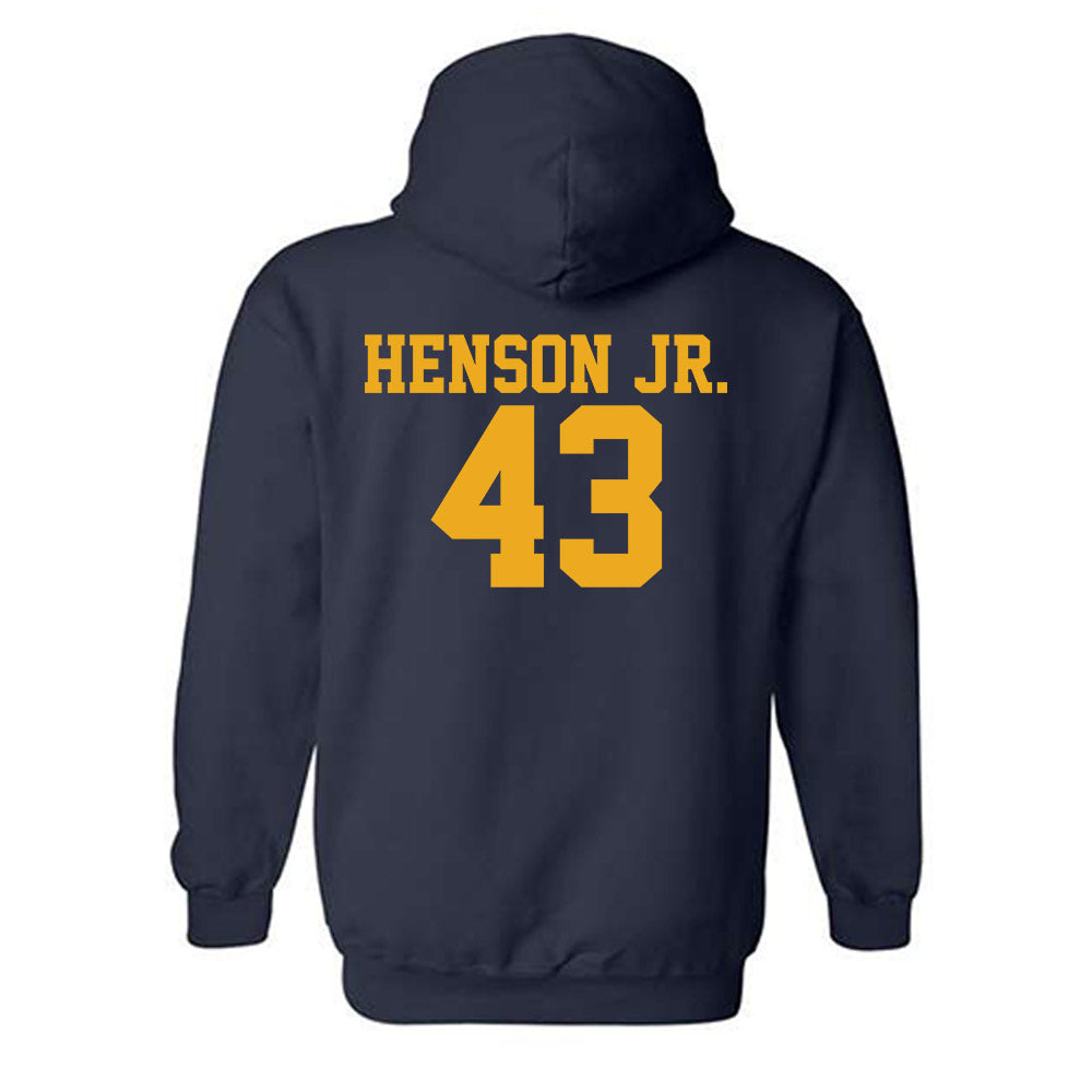 West Virginia - NCAA Football : Kj Henson Jr. - Fashion Shersey Hooded Sweatshirt-1
