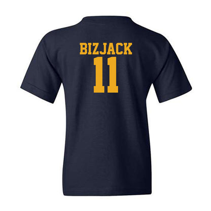 West Virginia - NCAA Men's Basketball : Finley Bizjack - Fashion Shersey Youth T-Shirt-1