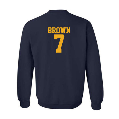 West Virginia - NCAA Football : Wyatt Brown - Fashion Shersey Crewneck Sweatshirt-1