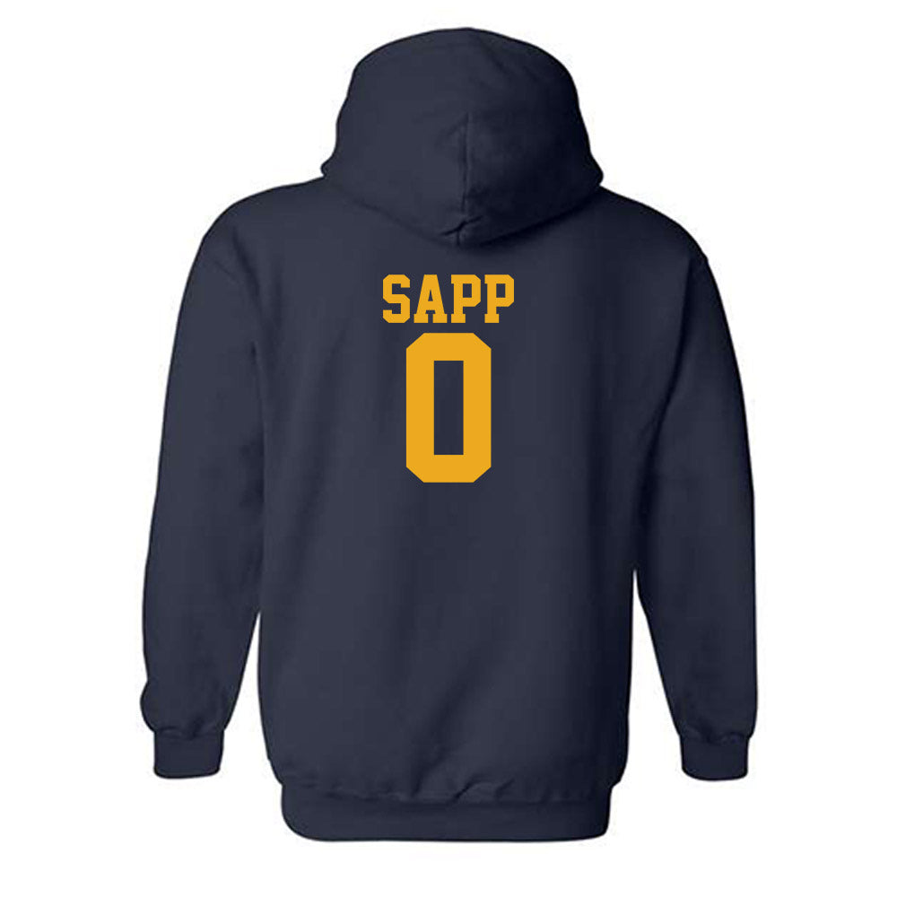 West Virginia - NCAA Football : Josh Sapp - Fashion Shersey Hooded Sweatshirt-1