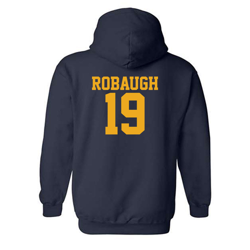 West Virginia - NCAA Baseball : Matthew Robaugh - Fashion Shersey Hooded Sweatshirt-1