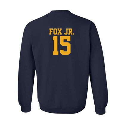 West Virginia - NCAA Football : Scotty Fox Jr. - Fashion Shersey Crewneck Sweatshirt-1