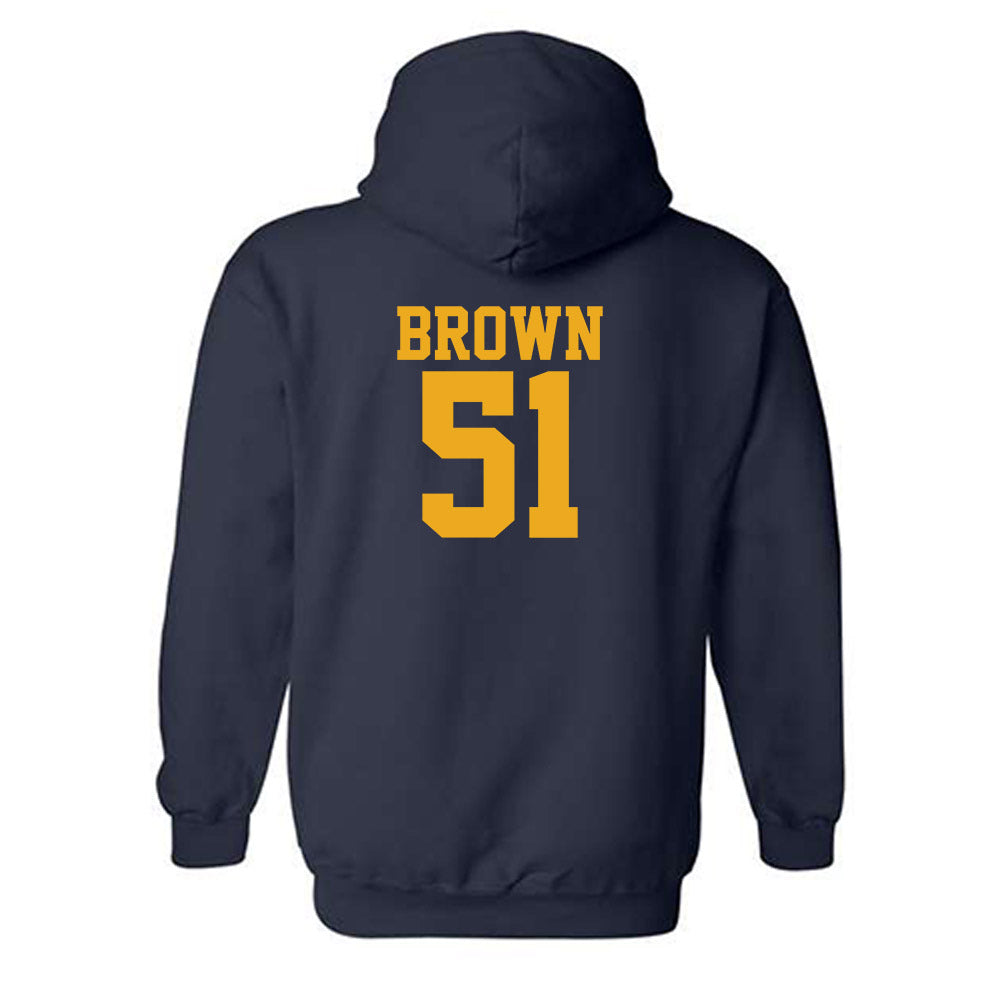West Virginia - NCAA Football : Taylor Brown - Fashion Shersey Hooded Sweatshirt-1
