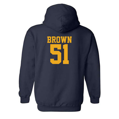 West Virginia - NCAA Football : Taylor Brown - Fashion Shersey Hooded Sweatshirt-1