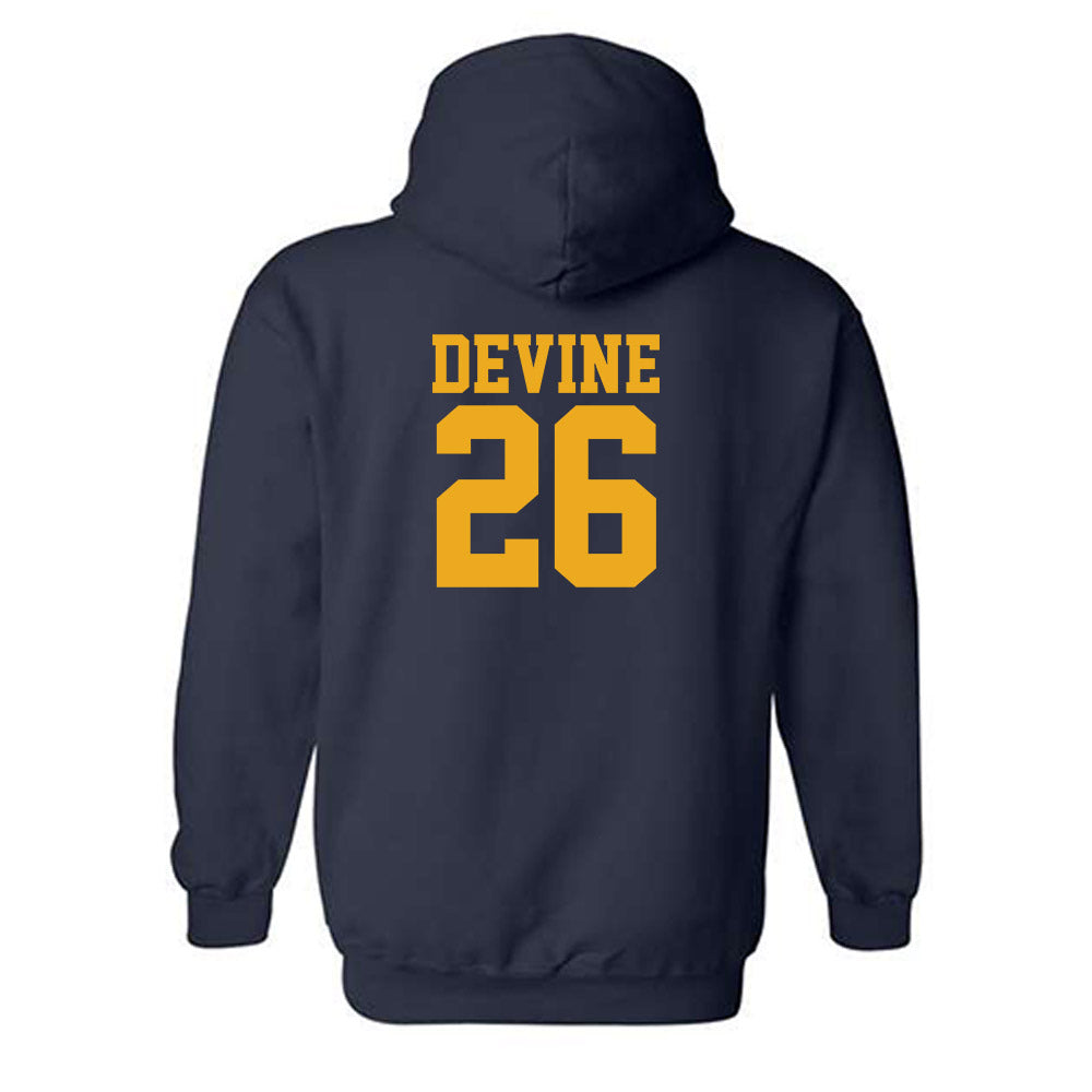 West Virginia - NCAA Football : Andre Devine - Fashion Shersey Hooded Sweatshirt-1