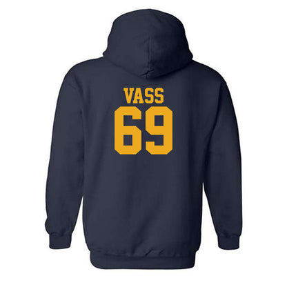 West Virginia - NCAA Football : Devin Vass - Fashion Shersey Hooded Sweatshirt-1