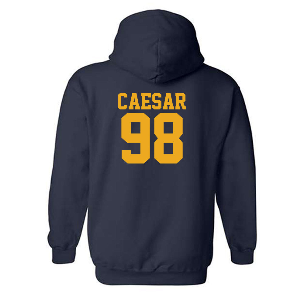 West Virginia - NCAA Football : Brandon Caesar - Fashion Shersey Hooded Sweatshirt-1