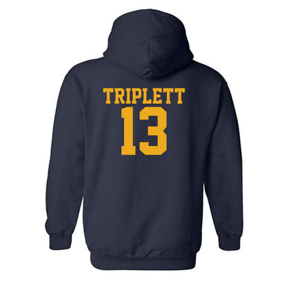 West Virginia - NCAA Football : Kedrick Triplett - Fashion Shersey Hooded Sweatshirt-1