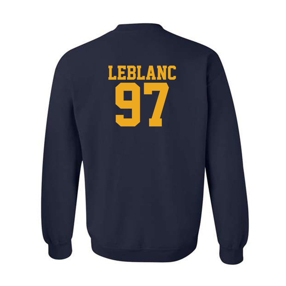 West Virginia - NCAA Football : Will LeBlanc - Fashion Shersey Crewneck Sweatshirt-1