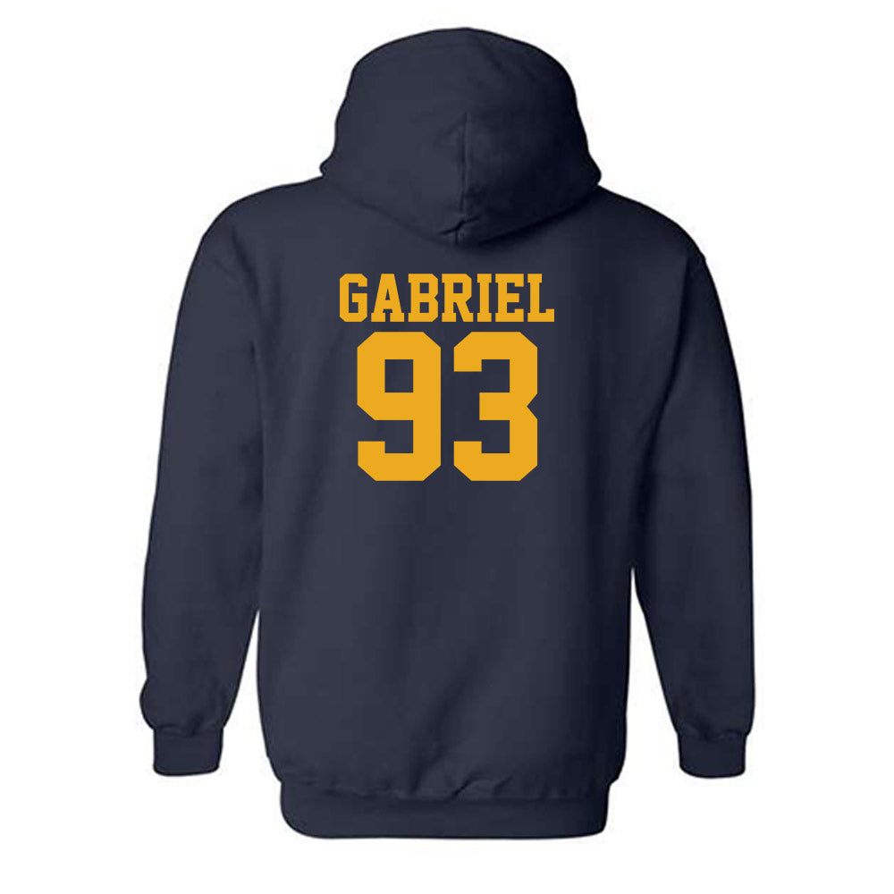 West Virginia - NCAA Football : Nate Gabriel - Fashion Shersey Hooded Sweatshirt-1