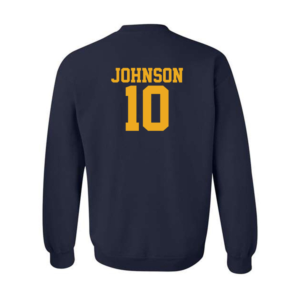 West Virginia - NCAA Football : Jeremiah Johnson - Fashion Shersey Crewneck Sweatshirt-1