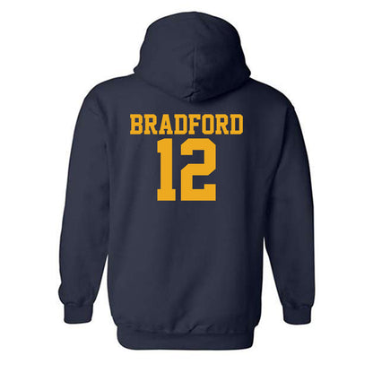 West Virginia - NCAA Football : Jacob Bradford - Fashion Shersey Hooded Sweatshirt-1