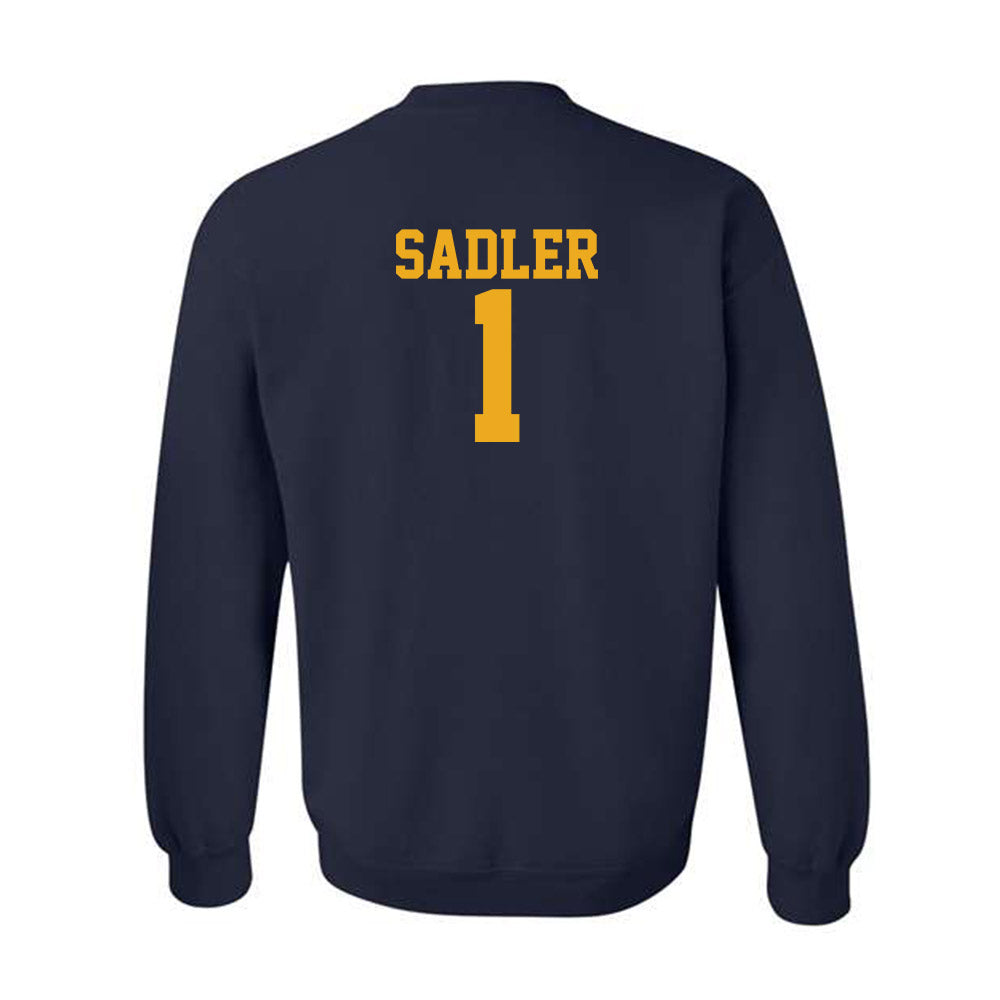 West Virginia - NCAA Men's Basketball : Miles Sadler - Fashion Shersey Crewneck Sweatshirt-1