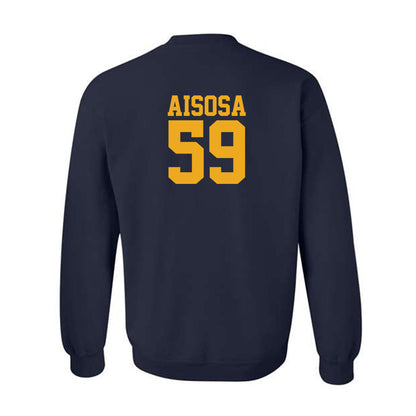 West Virginia - NCAA Football : Josh Aisosa - Fashion Shersey Crewneck Sweatshirt-1