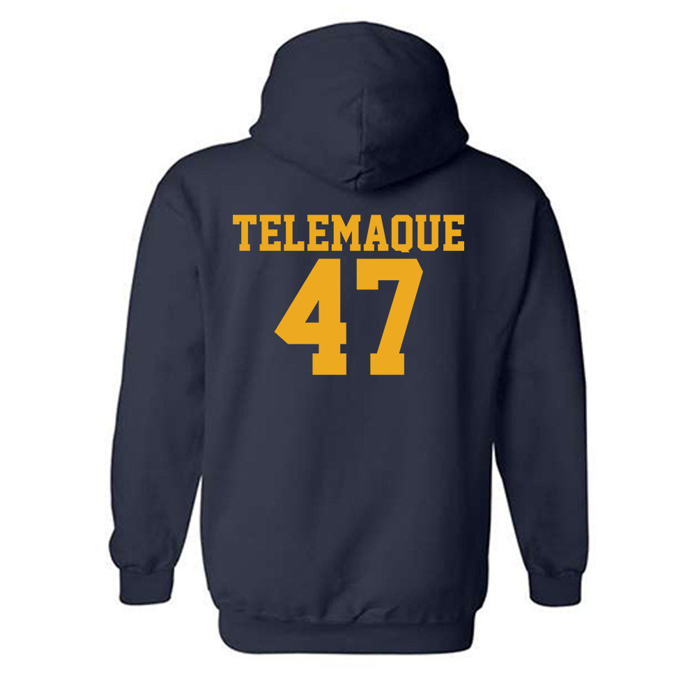 West Virginia - NCAA Football : Wilnerson Telemaque - Fashion Shersey Hooded Sweatshirt-1