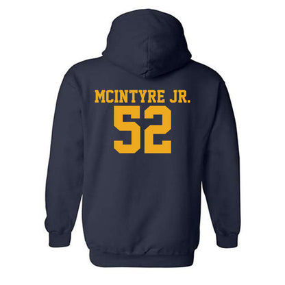 West Virginia - NCAA Football : Corey McIntyre Jr. - Fashion Shersey Hooded Sweatshirt-1