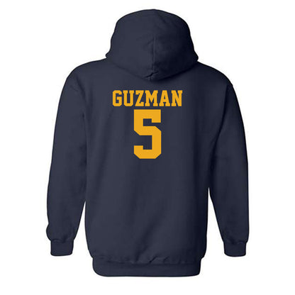 West Virginia - NCAA Baseball : Armani Guzman - Fashion Shersey Hooded Sweatshirt-1