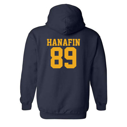 West Virginia - NCAA Football : Charlie Hanafin - Fashion Shersey Hooded Sweatshirt-1