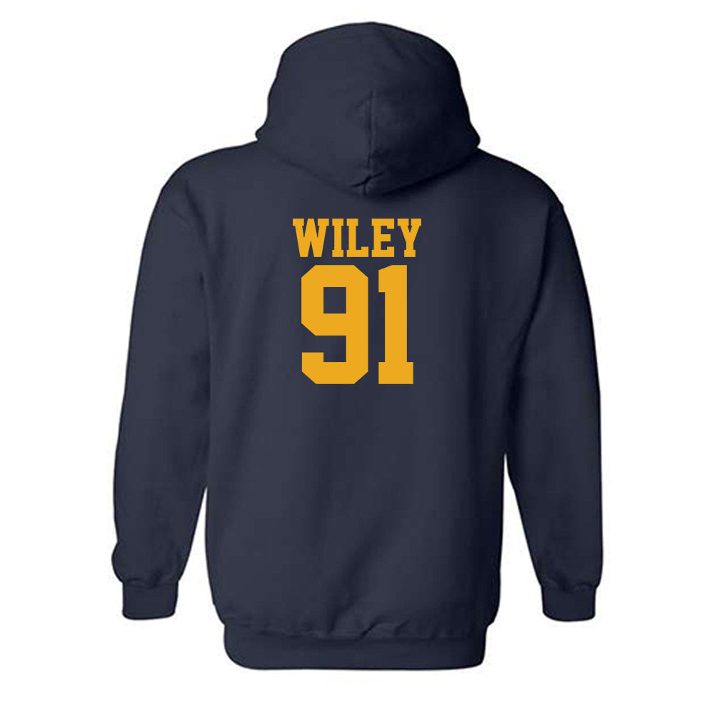 West Virginia - NCAA Football : Darius Wiley - Fashion Shersey Hooded Sweatshirt-1