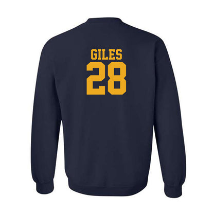 West Virginia - NCAA Football : Rickey Giles - Fashion Shersey Crewneck Sweatshirt-1