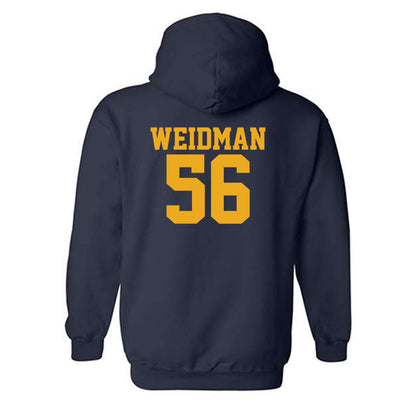West Virginia - NCAA Football : Sullivan Weidman - Fashion Shersey Hooded Sweatshirt-1