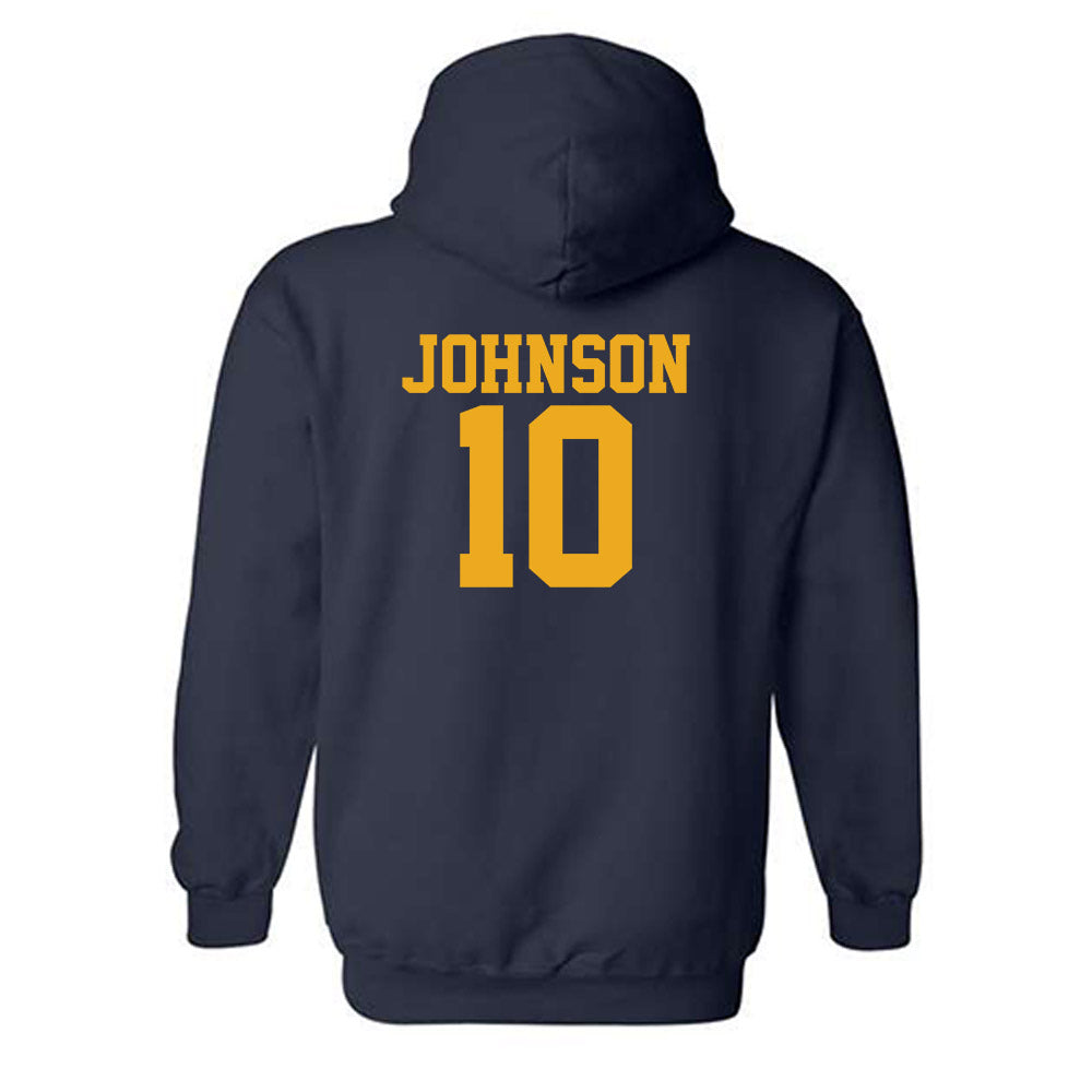 West Virginia - NCAA Football : Jeremiah Johnson - Fashion Shersey Hooded Sweatshirt-1