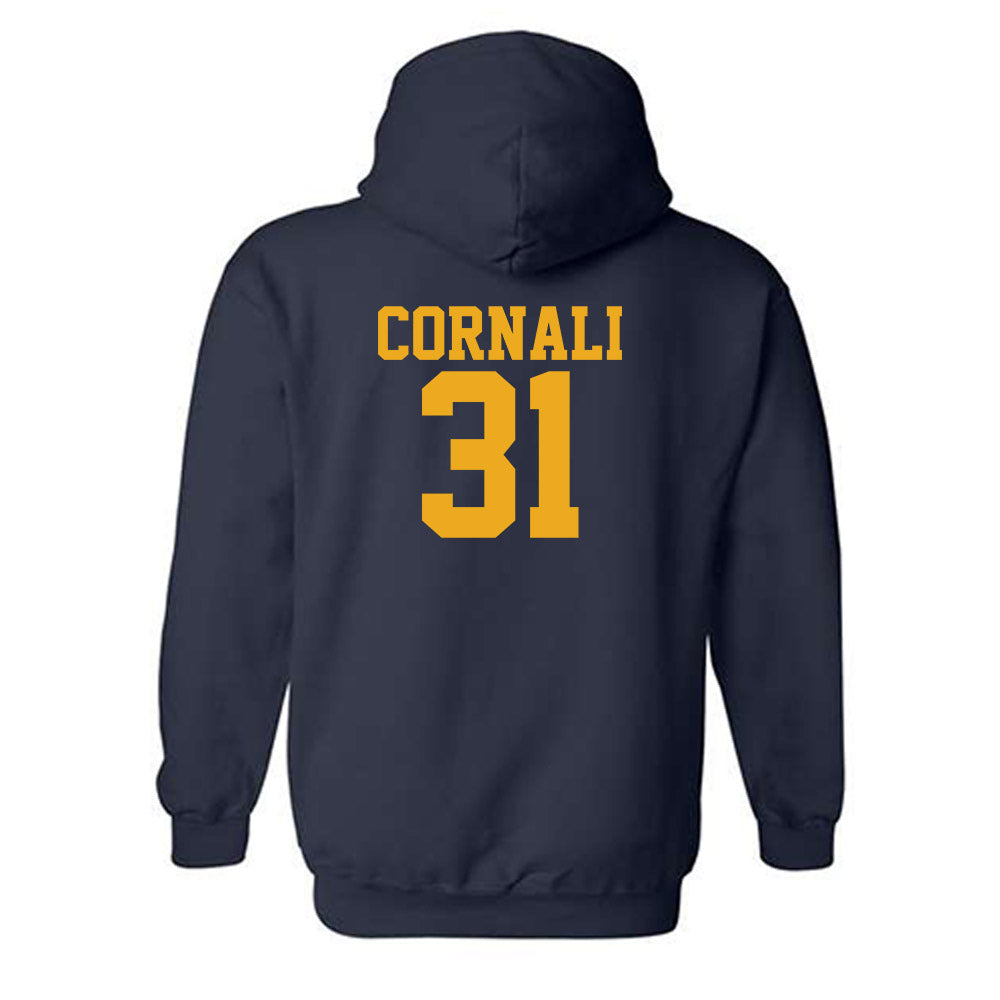 West Virginia - NCAA Football : Shane Cornali - Fashion Shersey Hooded Sweatshirt-1