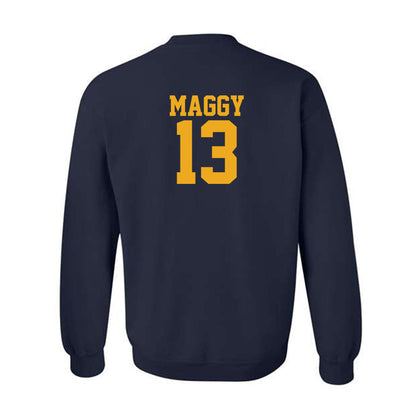 West Virginia - NCAA Baseball : Ryan Maggy - Fashion Shersey Crewneck Sweatshirt-1