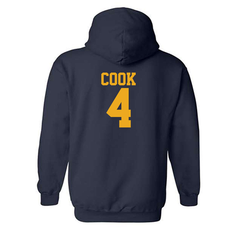 West Virginia - NCAA Football : Cameron Cook - Fashion Shersey Hooded Sweatshirt-1