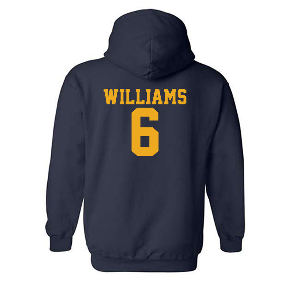 West Virginia - NCAA Football : DaMare Williams - Fashion Shersey Hooded Sweatshirt-1