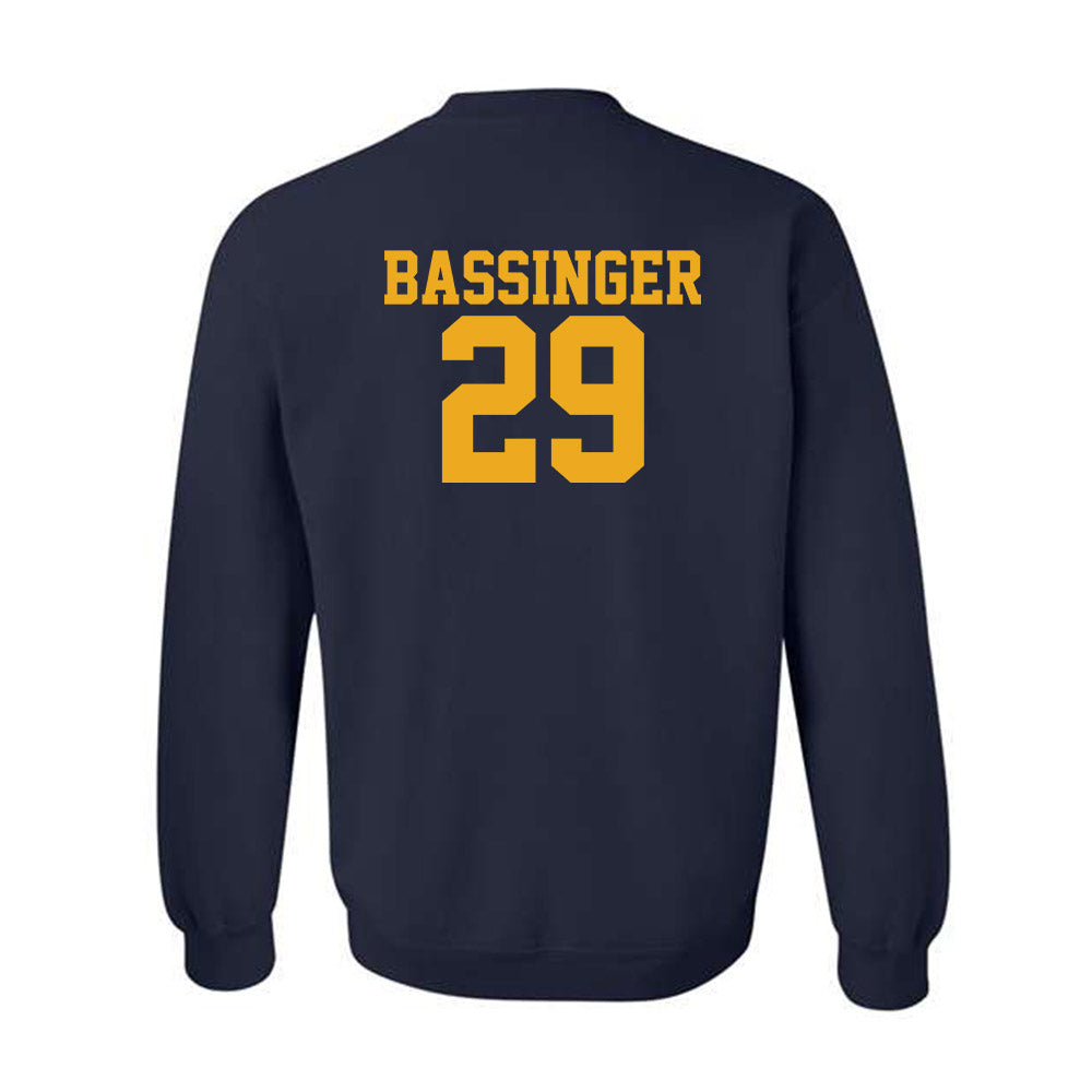 West Virginia - NCAA Baseball : Reese Bassinger - Fashion Shersey Crewneck Sweatshirt-1