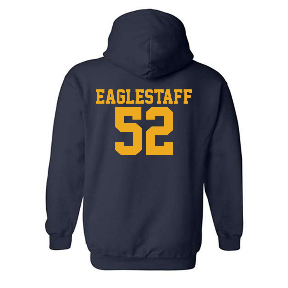 West Virginia - NCAA Men's Basketball : Treysen Eaglestaff - Fashion Shersey Hooded Sweatshirt-1