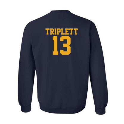 West Virginia - NCAA Football : Kedrick Triplett - Fashion Shersey Crewneck Sweatshirt-1