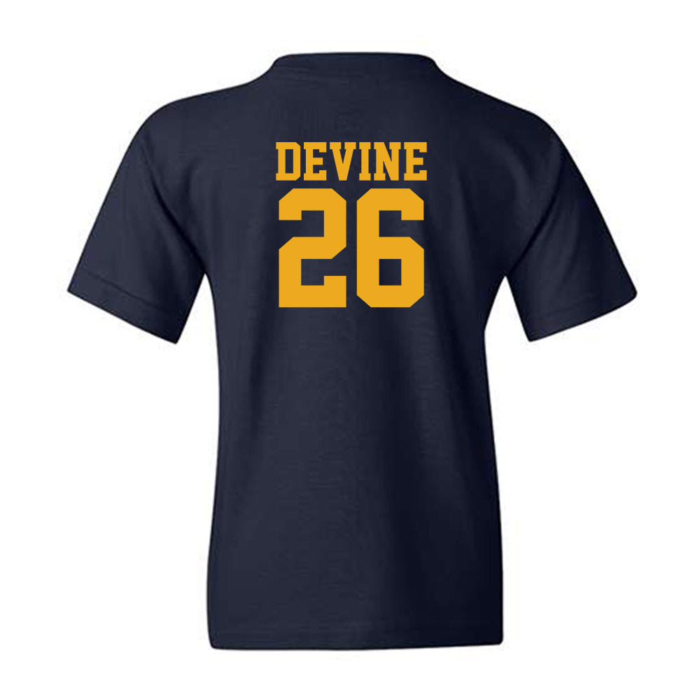West Virginia - NCAA Football : Andre Devine - Fashion Shersey Youth T-Shirt-1