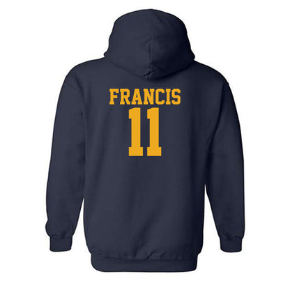 West Virginia - NCAA Football : TaRon Francis - Fashion Shersey Hooded Sweatshirt-1