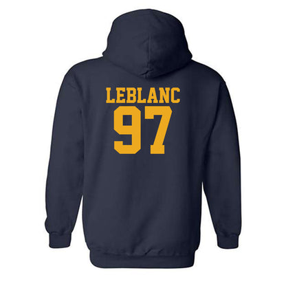 West Virginia - NCAA Football : Will LeBlanc - Fashion Shersey Hooded Sweatshirt-1
