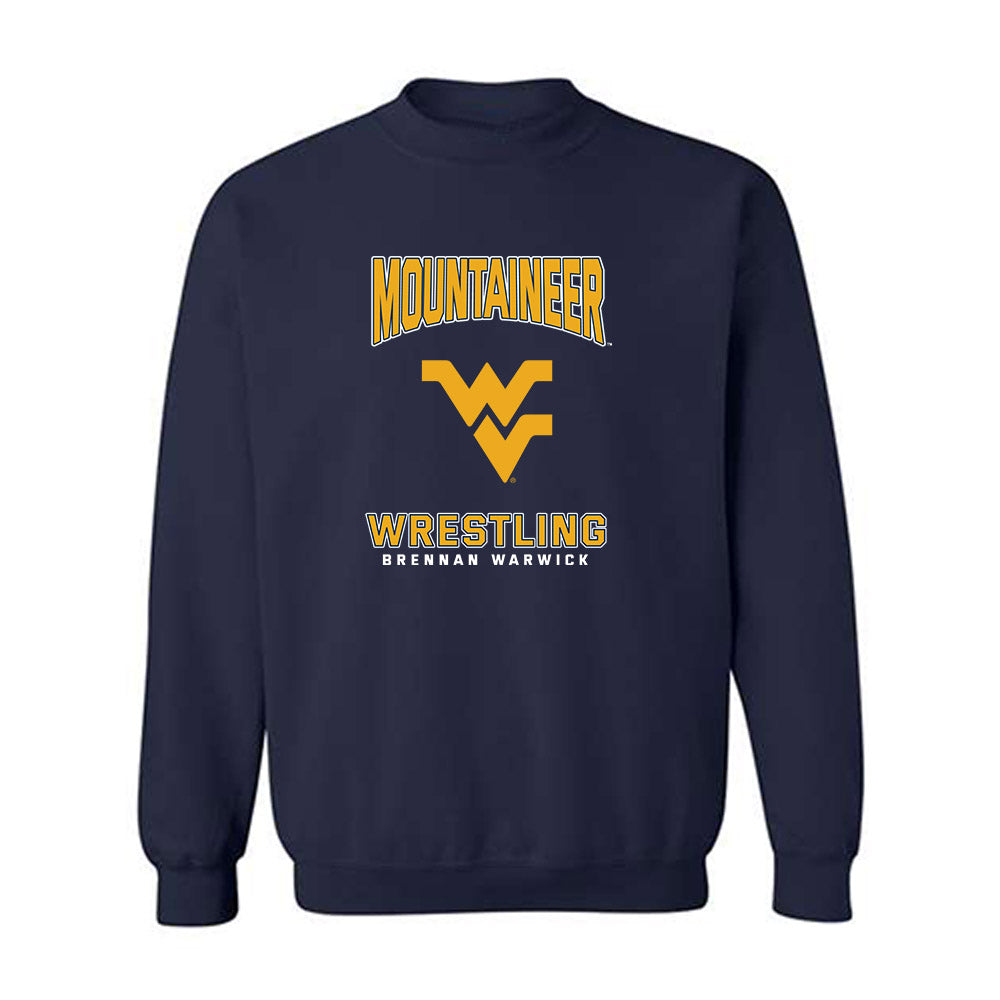 West Virginia - NCAA Wrestling : Brennan Warwick - Fashion Shersey Crewneck Sweatshirt-0