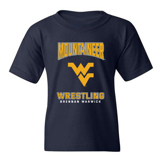 West Virginia - NCAA Wrestling : Brennan Warwick - Fashion Shersey Youth T-Shirt-0