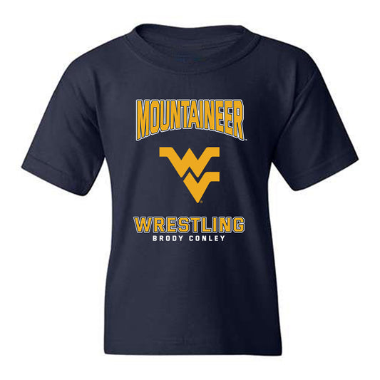 West Virginia - NCAA Wrestling : Brody Conley - Fashion Shersey Youth T-Shirt-0