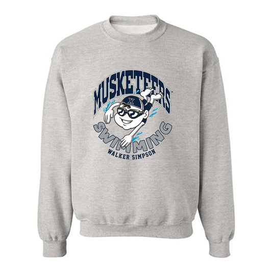 Xavier - NCAA Men's Swimming & Diving : Walker Simpson - Fashion Shersey Crewneck Sweatshirt-0