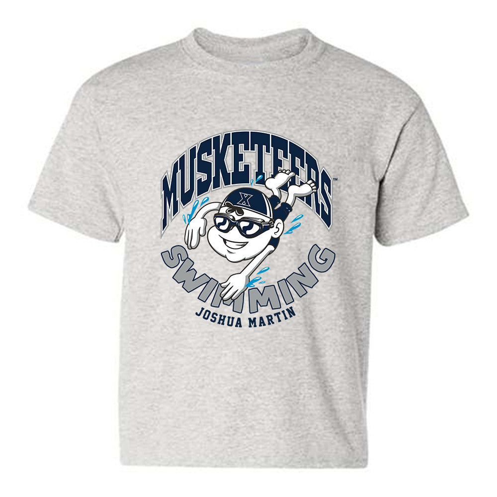 Xavier - NCAA Men's Swimming & Diving : Joshua Martin - Fashion Shersey Youth T-Shirt-0