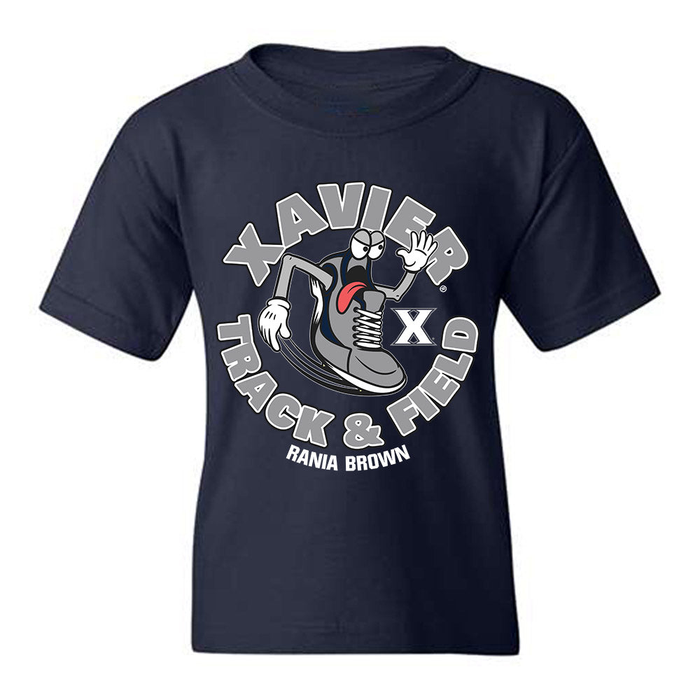 Xavier - NCAA Men's Track & Field : Rania Brown - Fashion Shersey Youth T-Shirt-0