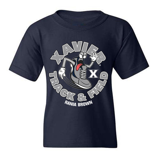 Xavier - NCAA Men's Track & Field : Rania Brown - Fashion Shersey Youth T-Shirt-0