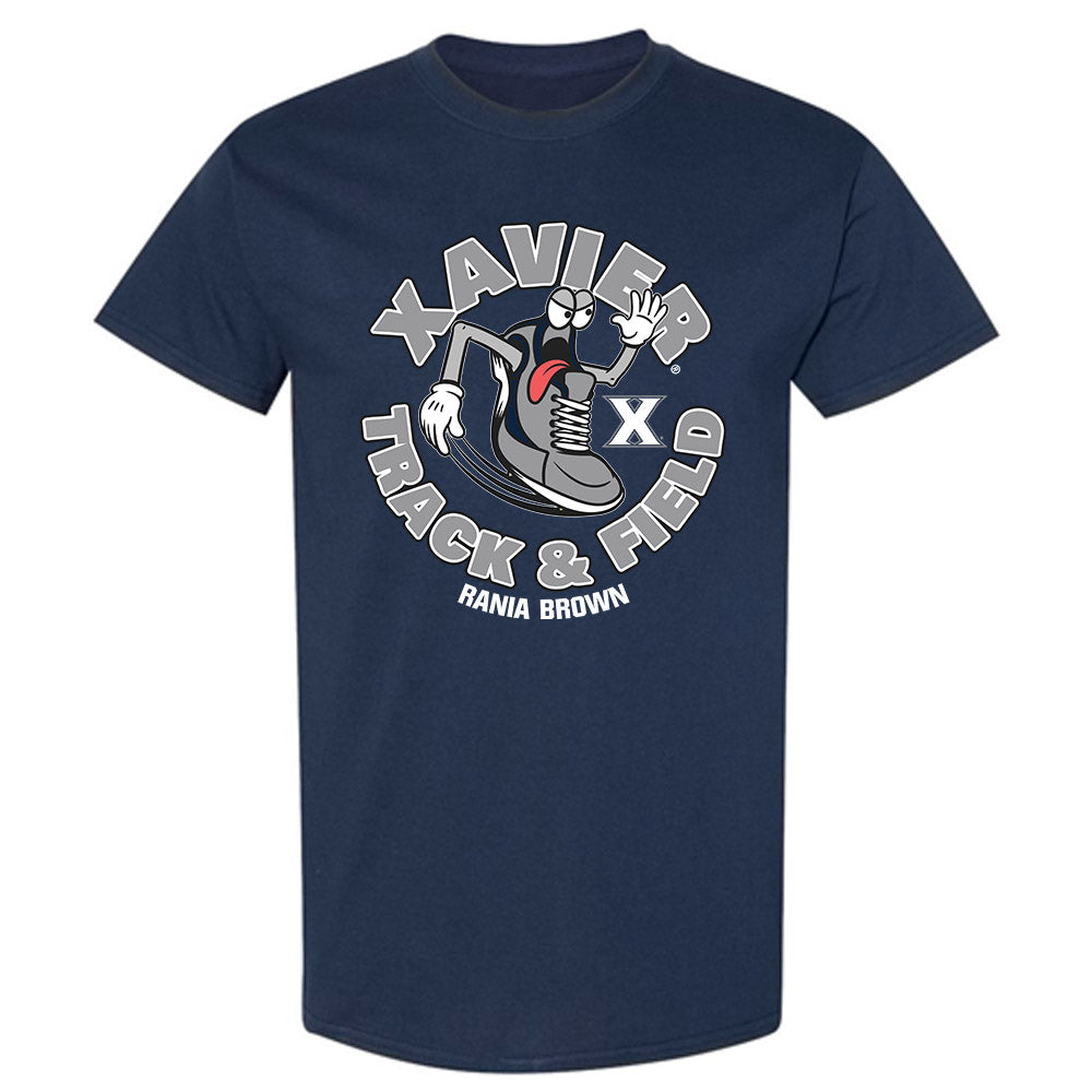 Xavier - NCAA Men's Track & Field : Rania Brown - Fashion Shersey T-Shirt-0